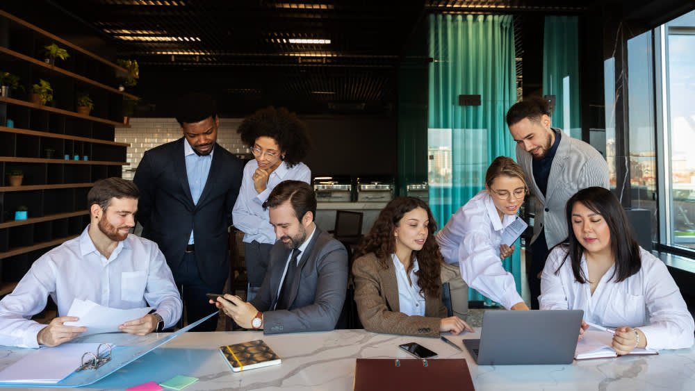 Flyshop team discussion and collaboration